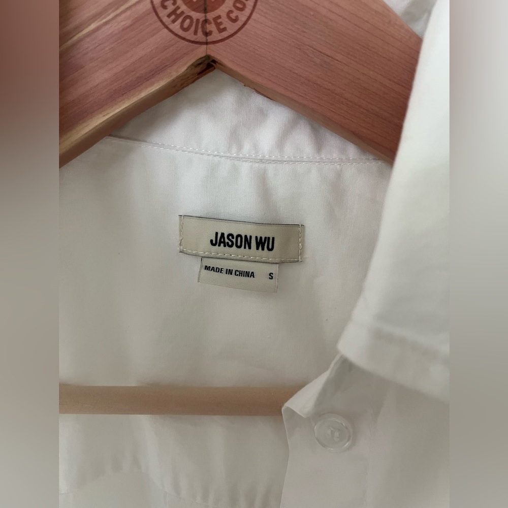 Jason Wu White Oversized Button Down - image 4